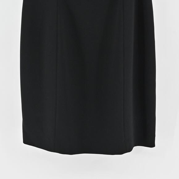 ELIE TAHARI Dress Size 8 Black Scoop Neck Pleated Front Detail Sleeveless Mini - Picture 4 of 13